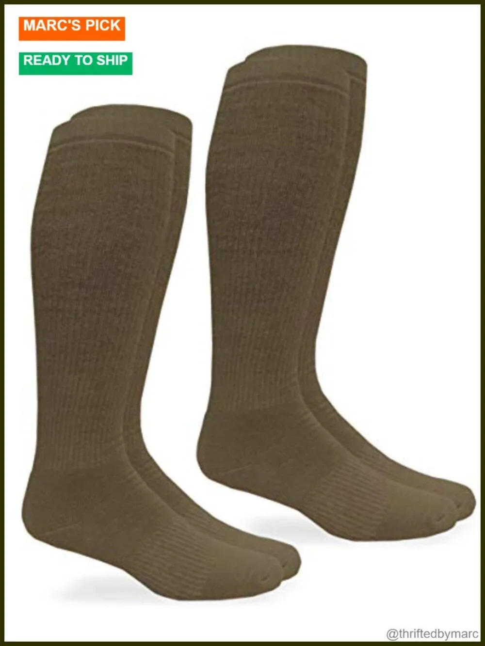 Unisex Military Ultra-Dri Over the Calf Boot Socks 2 Pack
